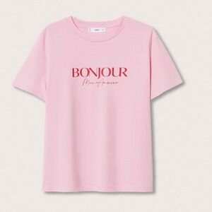 Mango Cotton Message Tee